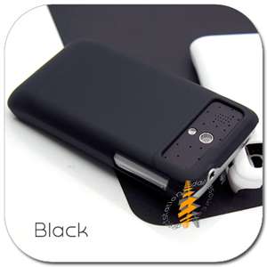 Black Rubber Case Hard Skin Cover HTC Legend A6363  