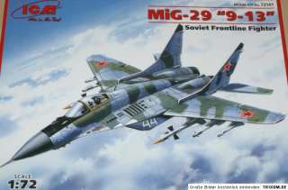 ICM 72141 MiG 29 9 13 Sowj. Kampfjet Plastikkit 172  