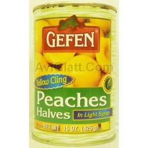Gefen Peaches in Halves In Light Syrup 15 oz  Grocery 