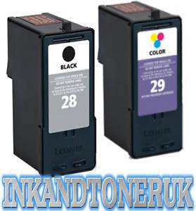 Lexmark Ink Cartridges 28 Black & 29 Colour Z1320 X5070  