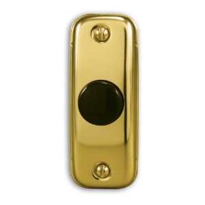 Heath Zenith 700G A Wired Push Button, Gold Finish with Black Center 