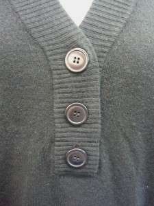 Kenneth Cole Reaction black cardigan sweater size L  