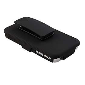 US$ 7.99   Shell + Holster Belt Clip Combo Case for iPhone 4 (Black 