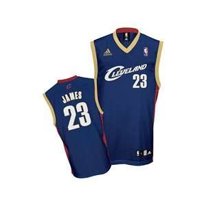 adidas Cleveland Cavaliers #23 LeBron James Youth Navy Blue Alternate 
