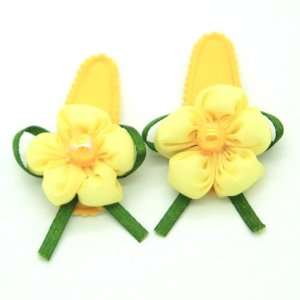  Yellow / Baby/ Toddler /Girl Flower Shaped with Plastic 