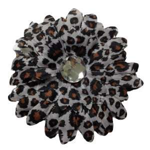  Black & White Leopard 4 Large Gerbera Daisy Flower Hair 