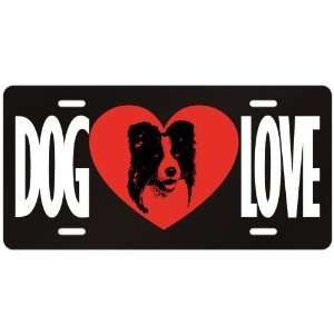 New  Love Border Collie  License Plate Dog 