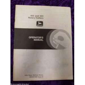  John Deere 403/503 Rotary Cutter OEM OEM Owners Manual 
