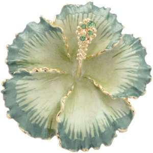   Hawaiian Hibiscus Swarovski Crystal Flower pin brooch and Pendant