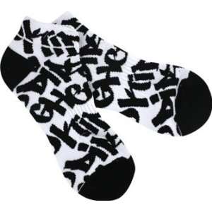    DGK Fat Tip Low Socks Black/White   Single Pair