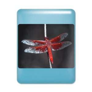  iPad Case Light Blue Red Flame Dragonfly 