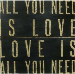All You Need Is Love Wooden Sign   Wooden Signs   Wall Decor   Home 