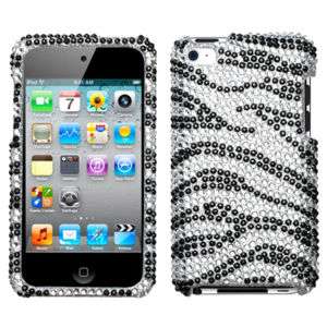 BLING Phone Cover Case FOR Apple IPOD TOUCH 4 4th ZEBRA  