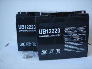TWO UB12220 12V 22Ah Sealed Lead Acid SLA AGM Battery  