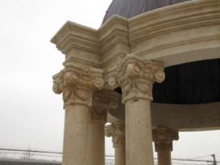 CLASSICAL HAND CARVED MARBLE COVERED GAZEBO  
