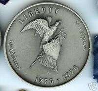 old coin medallion 1776 1976 Bicentennial Pewter  