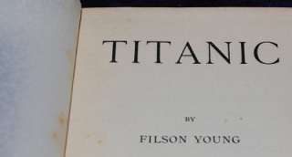   Titanic Antique 1912 First Edition First Published Titanic Book  