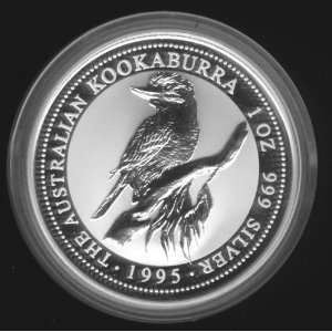 1997 Australia Kookaburra 1oz .999 Silver Coin Perth Mint 