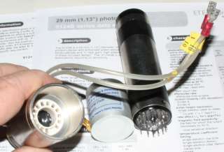 ET Enterprises 9124B PhotoMultiplier Tube + Socket + Wiring + Mumetal 