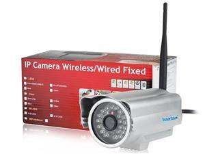 Wired / Wireless Network IP Camera, Waterproof Design Embeded with IR 