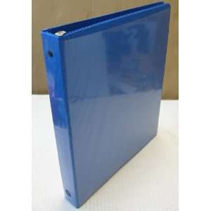   Ring 3 Ring Showcase View Binder with Clear Cover   Blue Electronics