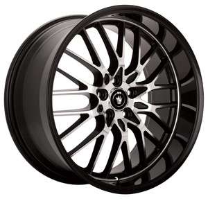 15X6.5 KONIG LACE WHEELS 5X100/114.3MM ET40 RIM BLACK  