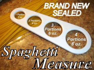NEW Spaghetti Measure 1 to 4 SERVING Noodle Cooking Pasta PORTION 