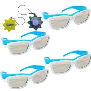  HQRP 3D Glasses  (Pack of 4) compatible with LG LM5800 