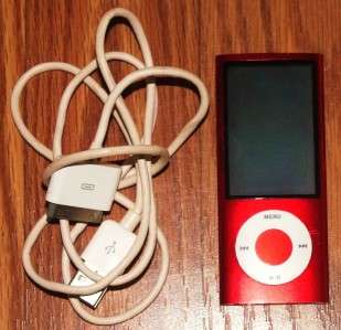 SPECIAL EDITION RED APPLE IPOD NANO 5TH GENERATION 8GB A1320  