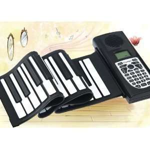  61 keys hand rolled keyboard piano, portable piano, silicone piano 