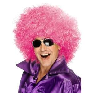  Mega Huge 70s Pink Afro Wig Unisex Costume Accessory 