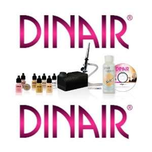 Airbrush Makeup Kit Dinair 6 Makeup Colors/Shades Salon Quality FAIR 
