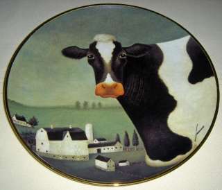 Lowell Herrero American Folk Art Cows Cows COW COUNTRY Farmland 