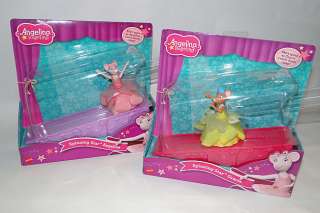 Up for auction is a set of Angelina ballerina spinning star figures.