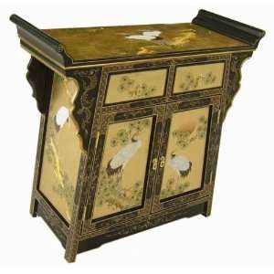    Oriental Antique Style Golden Altar / Console Table