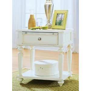   American Drew Camden Antique White Leg Nightstand Furniture & Decor