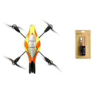  Parrot Ar Drone In Yellow + Free 2Nd Battery   Controlled 