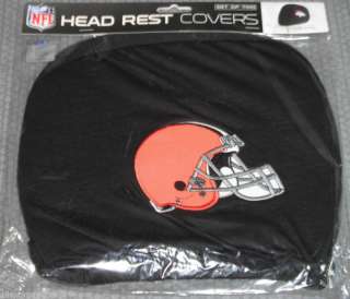 NFL NWT HEAD REST COVERS  SET OF 2  CLEVELAND BROWNS 681620920888 
