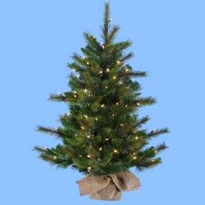  3 Pre Lit Miniature Pine Artificial Christmas Tree in 