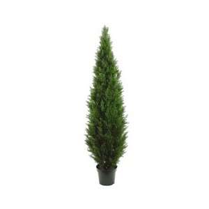  7 Potted Artificial Cedar Topiary Tree