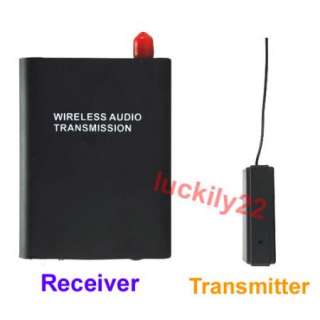 NEW Wireless FM SPY bug audio Transmitter Receiver  