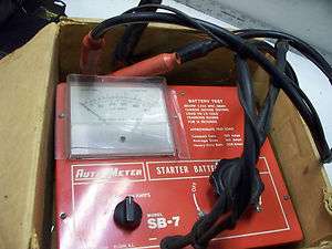 Autometer SB 7 SB7 Starter + Battery Tester Vintage  