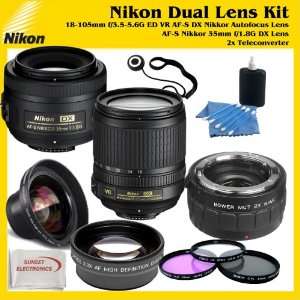  Nikon 18 105mm f/3.5 5.6G ED VR AF S DX Nikkor Autofocus Lens, Nikon 