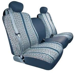   Bench / Backrest Seat Cover   Saddleblanket Fabric, Blue Automotive