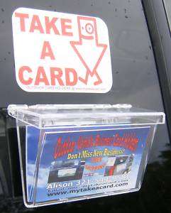 Two Exterior Business Card Holders Car Truck Trailer  