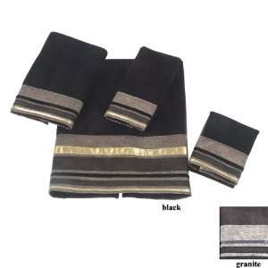    Geneva Decorative Stripe Fingertip Towel By Avanti