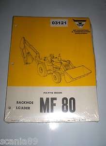 MASSEY FERGUSON PARTS BOOK MF 80 BACKHOE LOADER NEW OEM  
