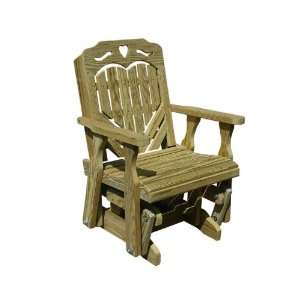  Treated Pine Heartback Glider Chair Patio, Lawn & Garden