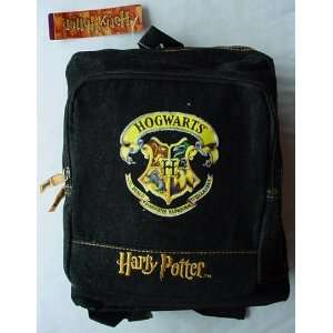  HARRY POTTER Mini Backpack Black Denim 2001 HOGWARTS 