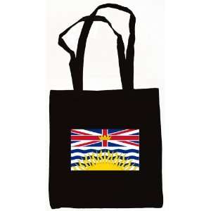    British Columbia, Canada Flag Tote Bag Black 
